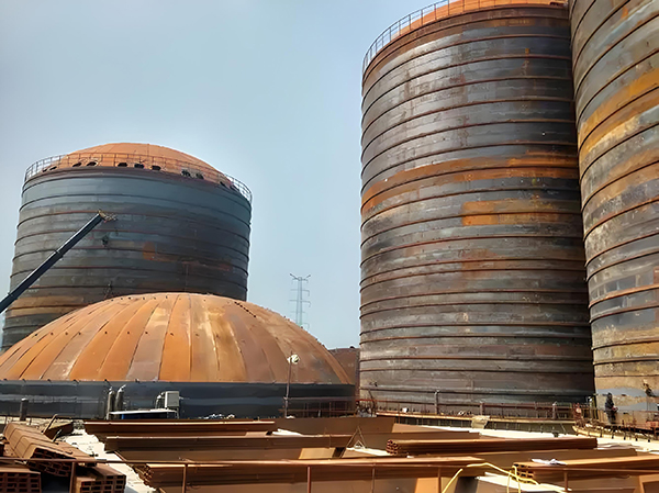 乐业焦粉钢板仓